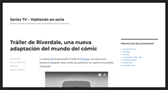 Desktop Screenshot of hablandoenserie.com
