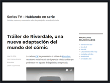 Tablet Screenshot of hablandoenserie.com